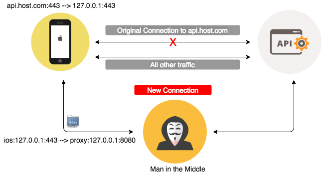 MitM attack with ssh and dns spoofing